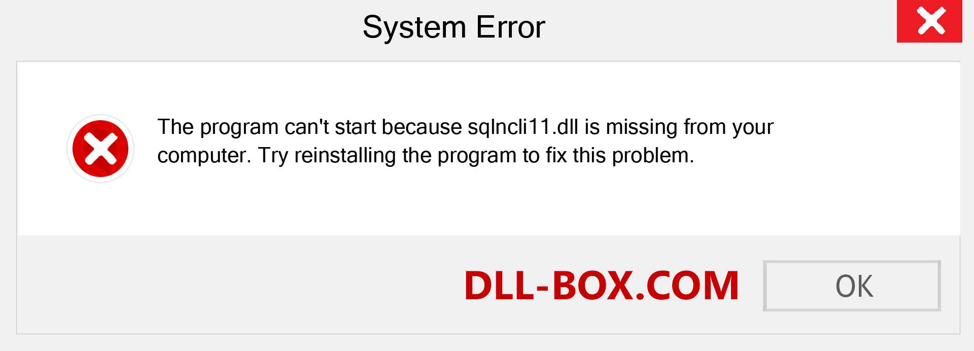  sqlncli11.dll file is missing?. Download for Windows 7, 8, 10 - Fix  sqlncli11 dll Missing Error on Windows, photos, images