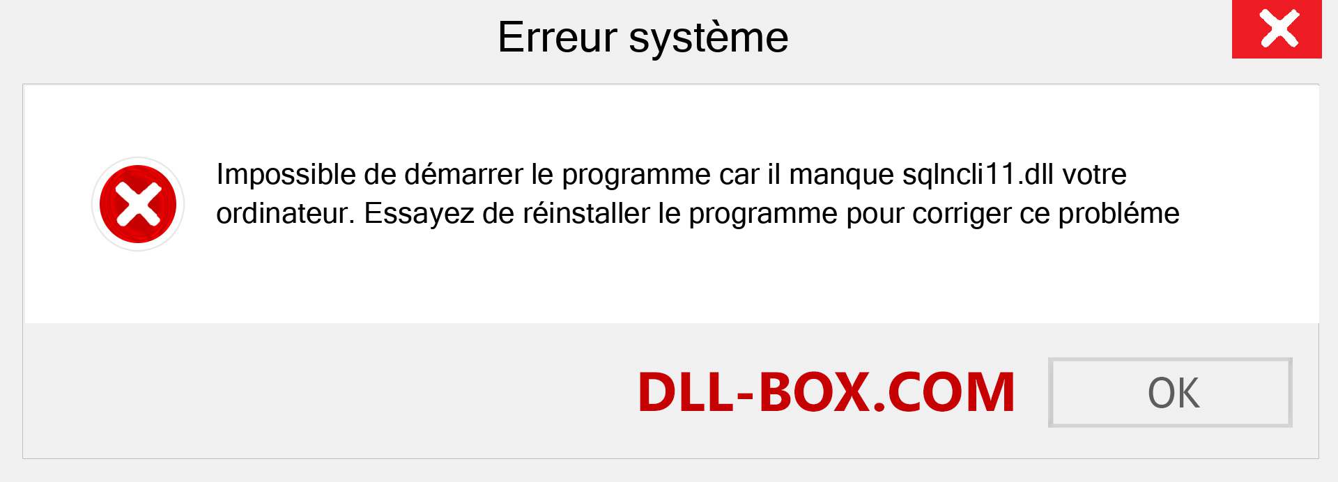 Le fichier sqlncli11.dll est manquant ?. Télécharger pour Windows 7, 8, 10 - Correction de l'erreur manquante sqlncli11 dll sur Windows, photos, images